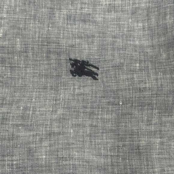 Burberry London Men's Linen Button Down Shirt - Picture 2 of 7